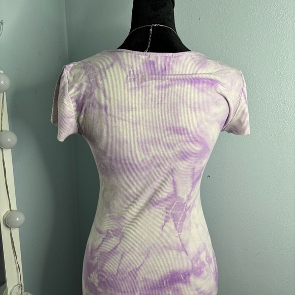 Heart Hips Lavender Tie-Dye Mini Dress - Picture 4 of 5